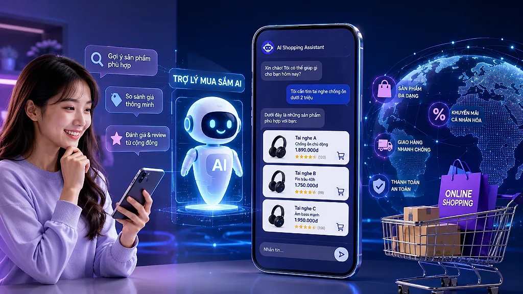 Khi AI trở thành "trợ lý mua sắm": Cuộc chơi thương mại điện tử có thay đổi lớn