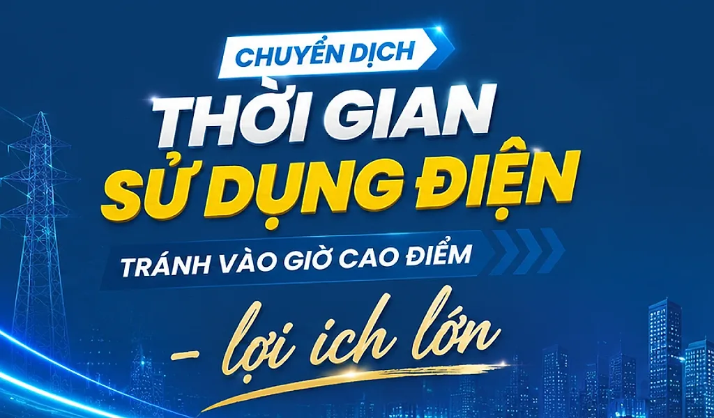 Infographic | Chuyển dịch thời gian sử dụng điện, tránh giờ cao điểm — Bộ Công Thương