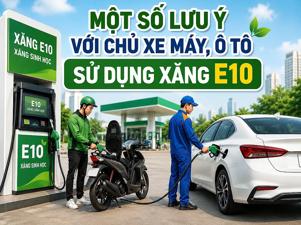 Infographic | Một số lưu ý với chủ xe máy, ô tô sử dụng xăng E10