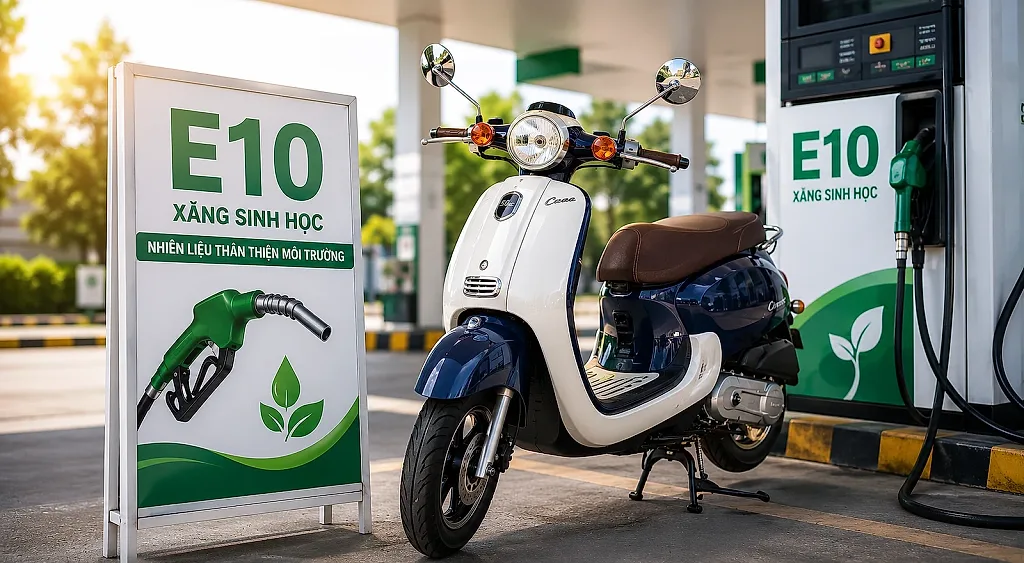 Xe máy 50cc có phù hợp với xăng E10 hay không?