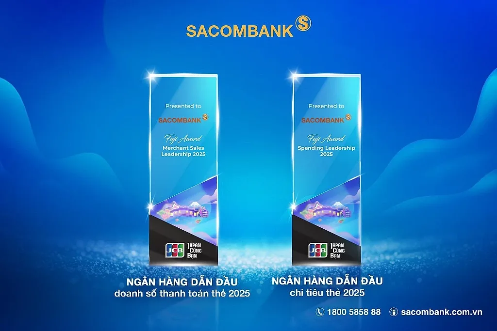 SACOMBANK dẫn đầu doanh số thanh toán và chi tiêu thẻ JCB năm 2025