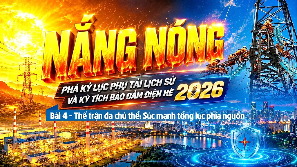 Nắng nóng phá kỷ lục phụ tải lịch sử và kỳ tích bảo đảm điện hè 2026: Bài 4 - Thế trận đa chủ thể: sức mạnh tổng lực phía nguồn