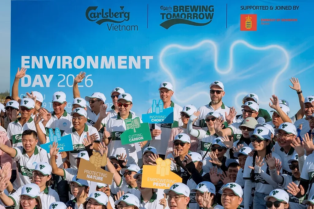 Carlsberg Việt Nam hiện thực hóa cam kết phát triển bền vững qua những hành động thiết thực nhân Ngày Môi trường Thế giới 2026