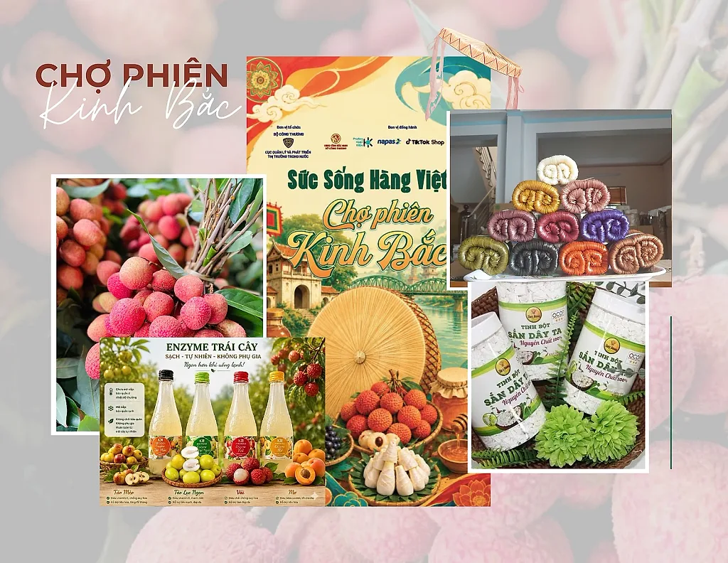 Sức sống hàng Việt quảng bá sản phẩm của ‘Chợ phiên Kinh Bắc’