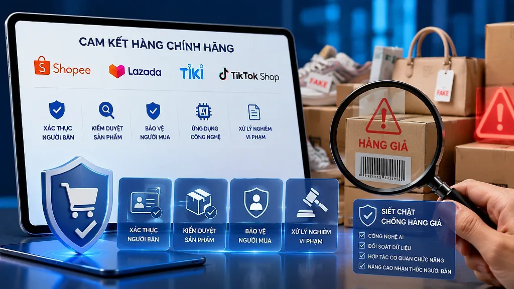 Các sàn thương mại điện tử đang siết chống hàng giả như thế nào? — Bộ Công Thương