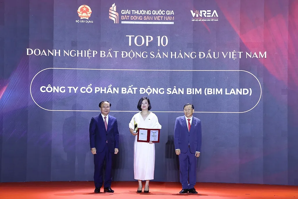 BIM Land góp mặt trong Top 10 doanh nghiệp bất động sản hàng đầu