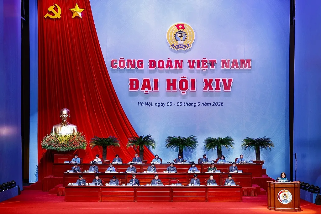 Sáng nay (4/6) diễn ra phiên trọng thể Đại hội XIV Công đoàn Việt Nam