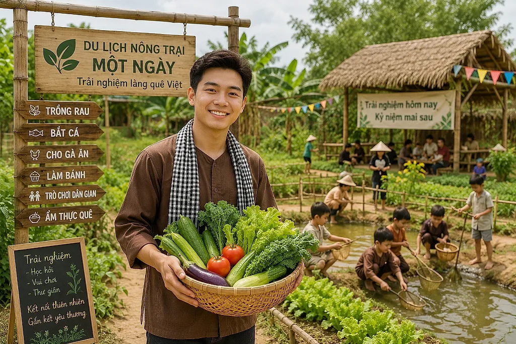 Phạm Quang Dũng khởi nghiệp mô hình du lịch nông trại trải nghiệm