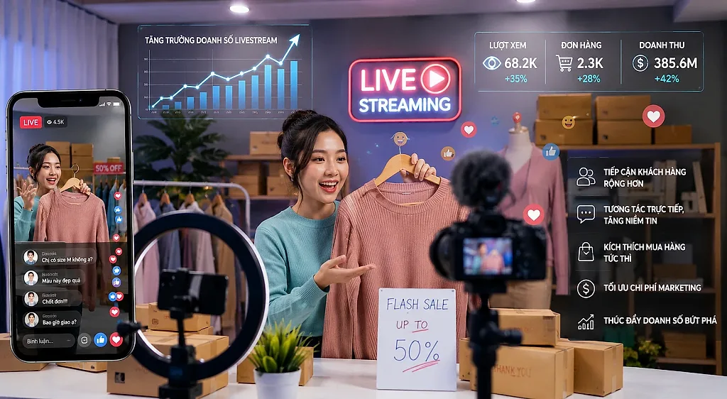 Xu hướng mua hàng qua livestream đang thay đổi thị trường ra sao?