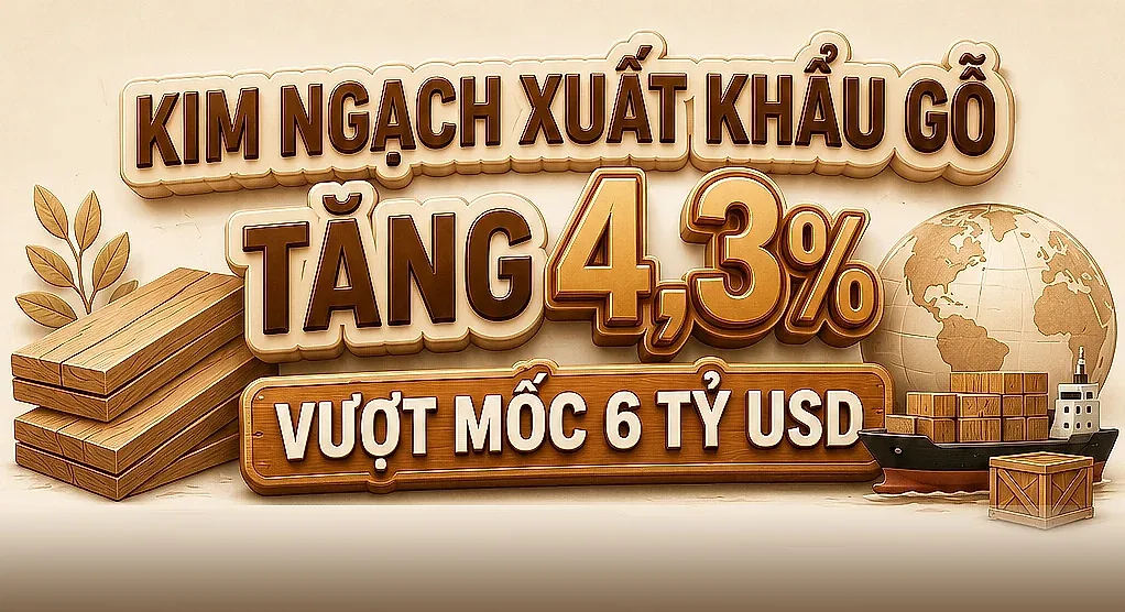 Infographic | Xuất khẩu gỗ và sản phẩm gỗ đạt 6,2 tỷ USD đến giữa tháng 5/2026