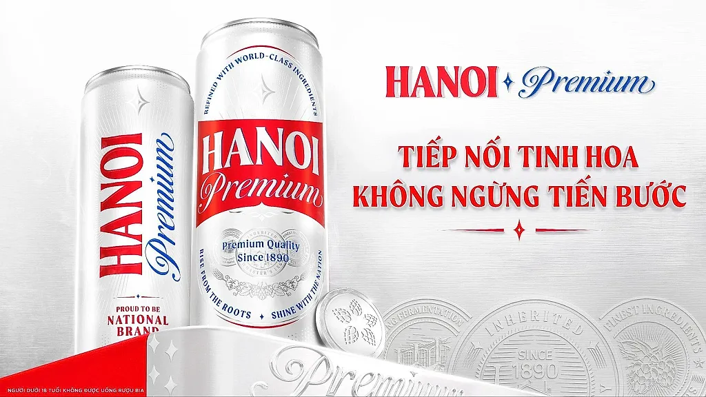 Hanoi Premium ra mắt diện mạo mới, khẳng định tinh thần "Tiếp nối tinh hoa, không ngừng tiến bước"
