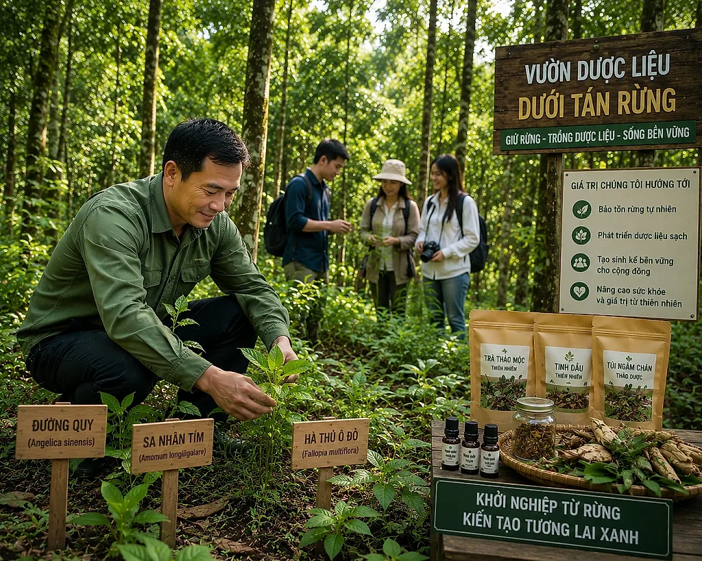 Khởi nghiệp từ dược liệu, người đàn ông U40 tạo sinh kế mới cho hàng chục hộ dân vùng cao
