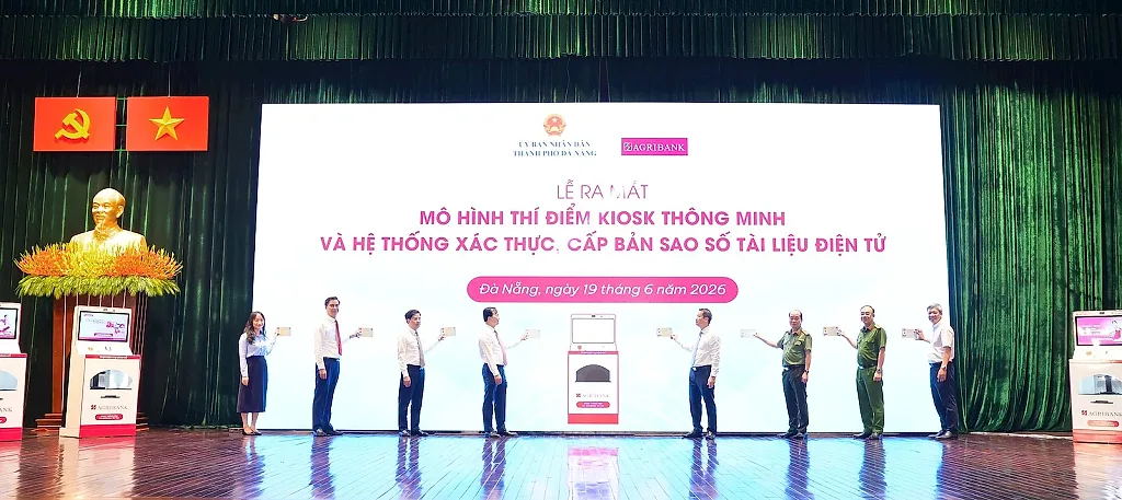 Agribank đồng hành thành phố Đà Nẵng triển khai mô hình Kiosk thông minh, thúc đẩy chuyển đổi số hành chính công
