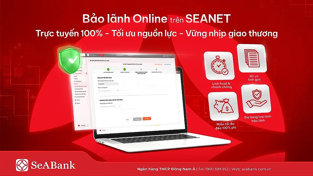 SeABank ra mắt tính năng Bảo lãnh Online, miễn đến 100% phí cho khách hàng doanh nghiệp