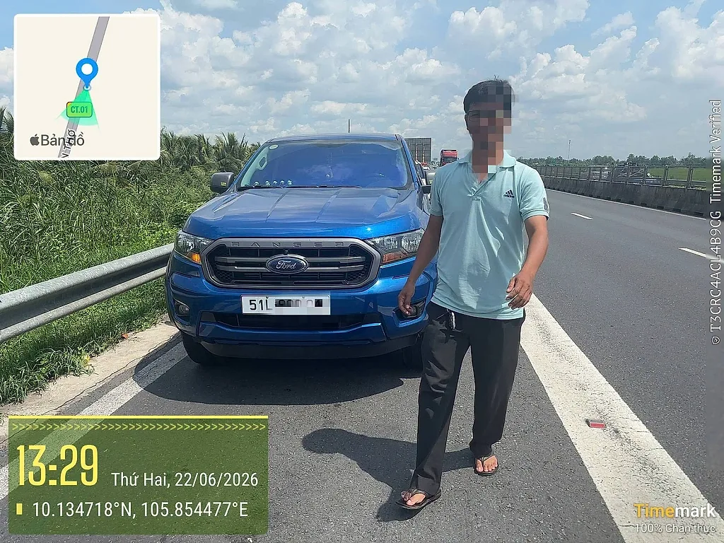 Xử phạt 78 triệu đồng với 6 tài xế dừng đỗ xe trên cao tốc