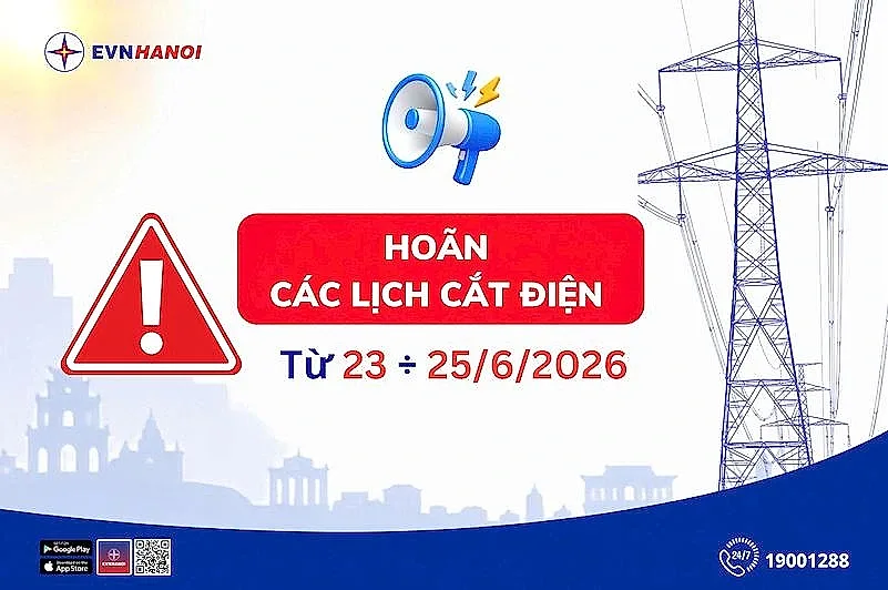 EVNHANOI hoãn các lịch cắt điện theo kế hoạch