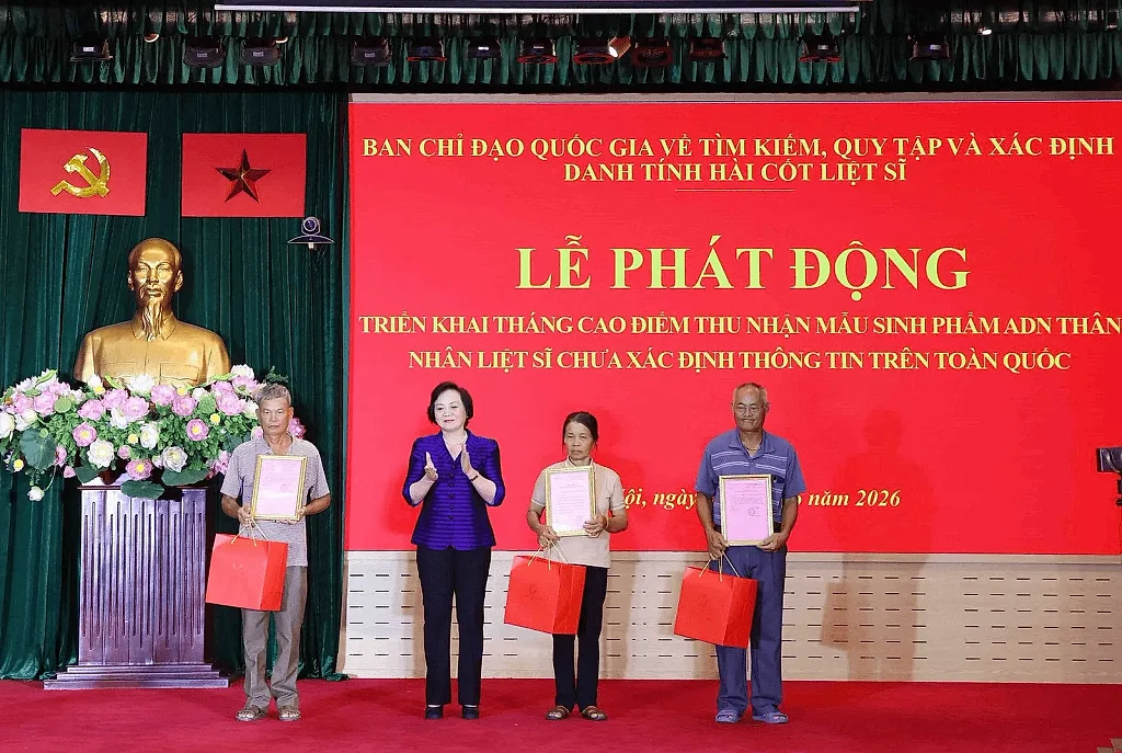 Triển khai cao điểm thu nhận mẫu sinh phẩm ADN thân nhân liệt sĩ chưa xác định thông tin trên toàn quốc