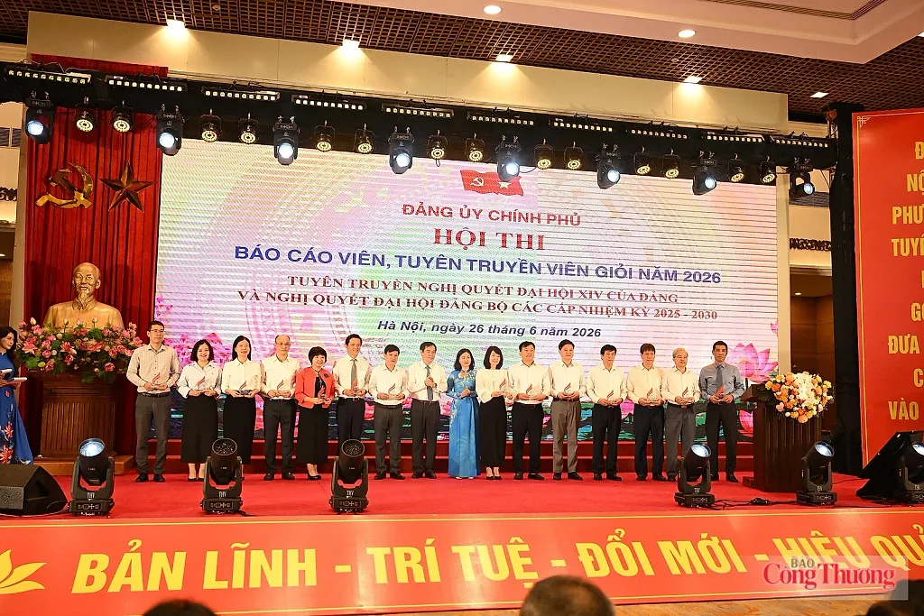 Khai mạc Hội thi Báo cáo viên, Tuyên truyền viên giỏi Đảng bộ Chính phủ năm 2026