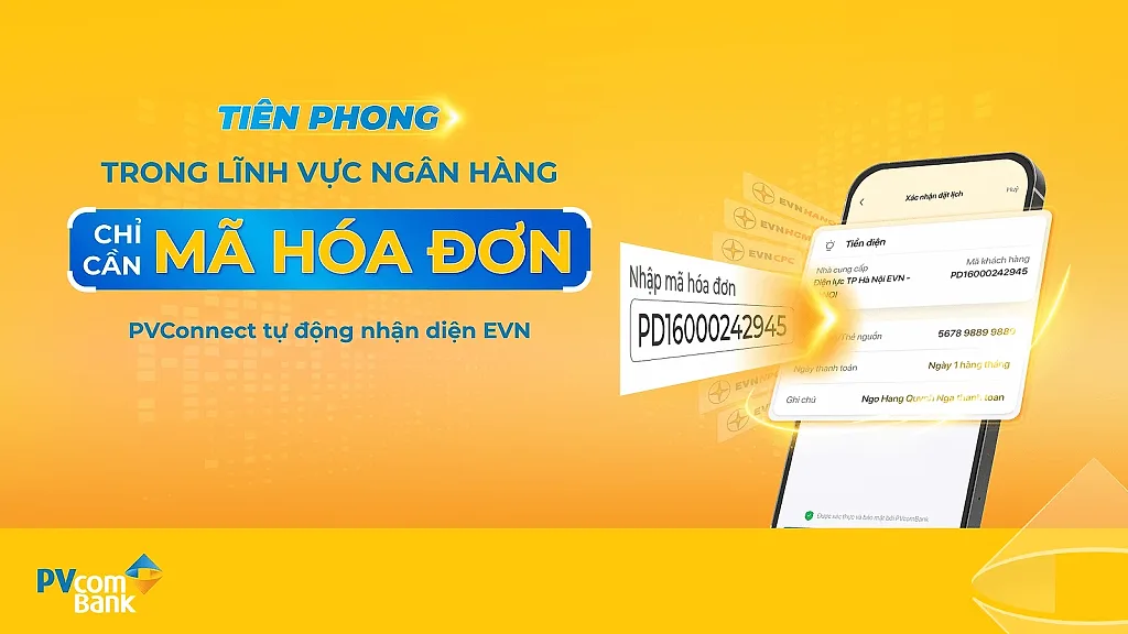PVcomBank tiên phong triển khai giải pháp thanh toán tiền điện mới