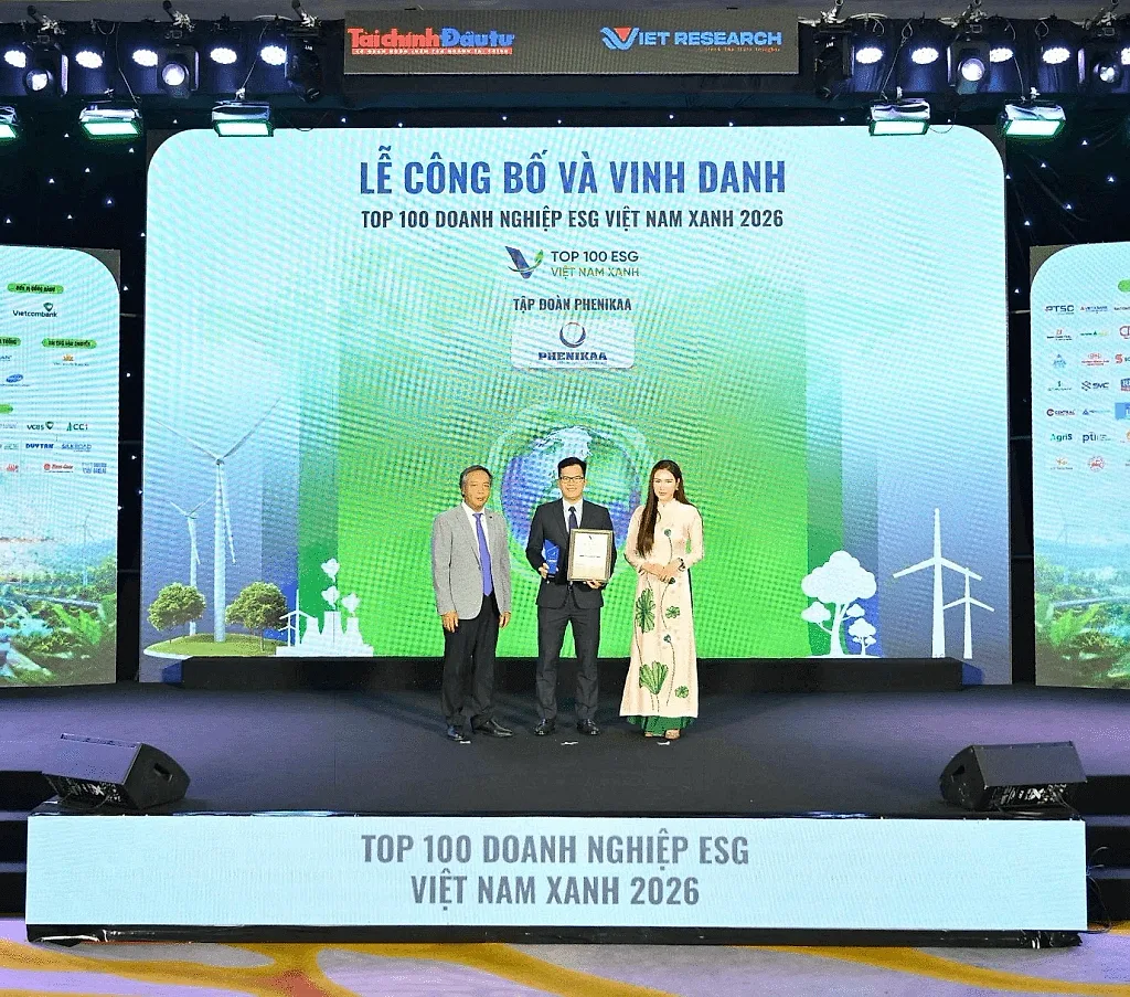 ‏Tập đoàn Phenikaa và Vicostone được vinh danh trong Top 100 doanh nghiệp ESG Việt Nam xanh 2026‏