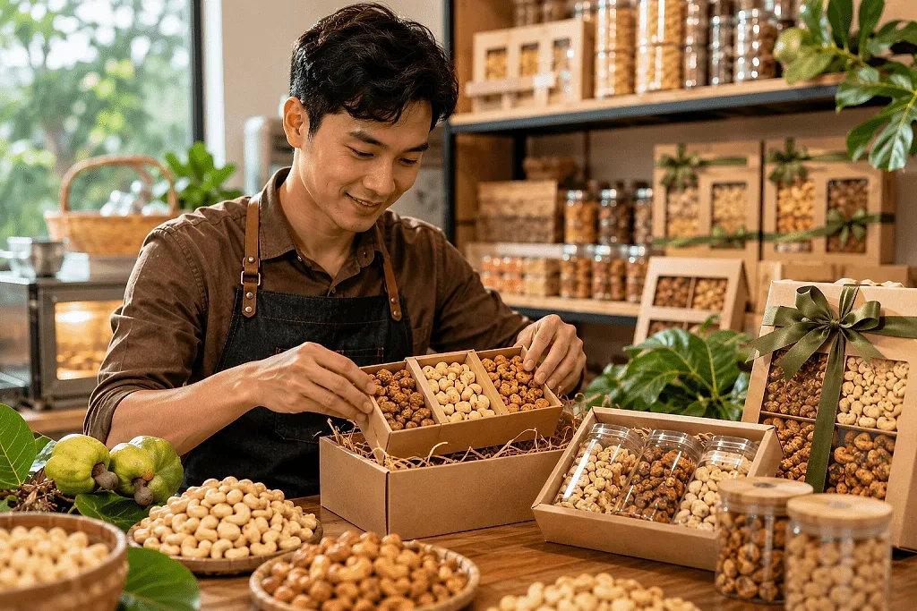 Biến hạt điều quê nhà thành sản phẩm quà tặng: Chàng trai trẻ xây thương hiệu đặc sản doanh thu tiền tỷ