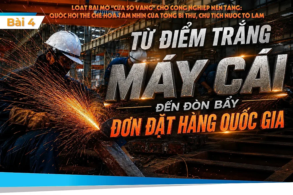 Mở “cửa sổ vàng” cho công nghiệp nền tảng: Quốc hội thể chế hóa tầm nhìn của Tổng Bí thư, Chủ tịch nước Tô Lâm - Bài 4: Từ điểm trắng máy cái đến đòn bẩy đơn đặt hàng quốc gia