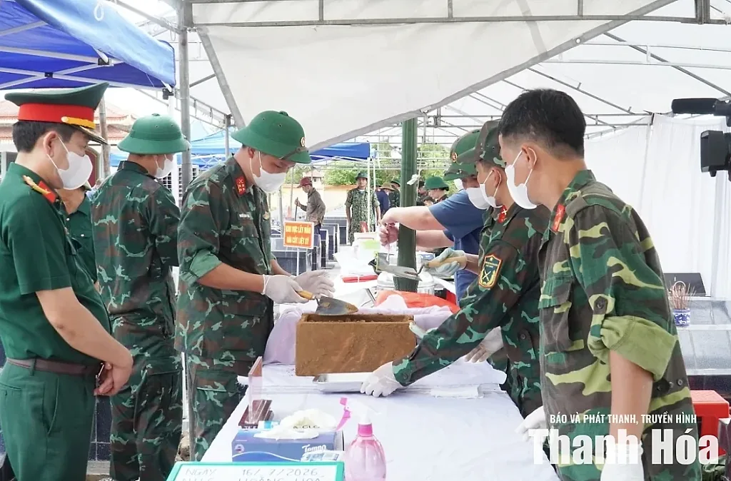Thanh Hóa lấy mẫu hài cốt liệt sĩ tại Nghĩa trang Liệt sĩ Hoằng Hóa — Ban Chỉ đạo tìm kiếm quy tập hài cốt liệt sĩ tỉnh Thanh Hóa