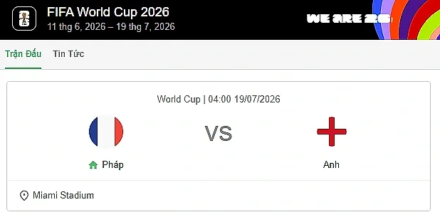 Nhận định bóng đá Pháp và Anh, 04h00 ngày 19/7 tranh hạng 3 World Cup 2026