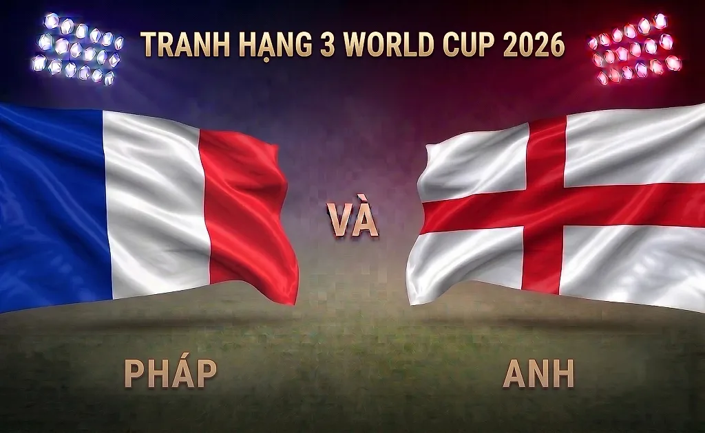 Video clip bàn thắng trận Pháp và Anh, tranh hạng 3 tại World Cup 2026