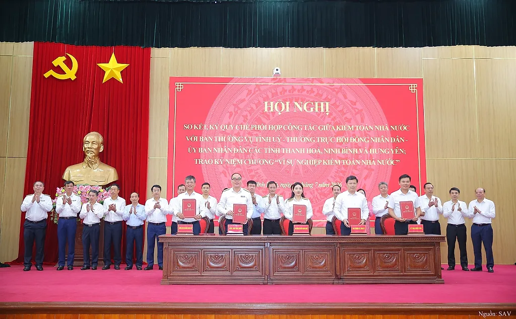 Kiểm toán nhà nước ký Quy chế phối hợp với Thanh Hóa, Ninh Bình và Hưng Yên