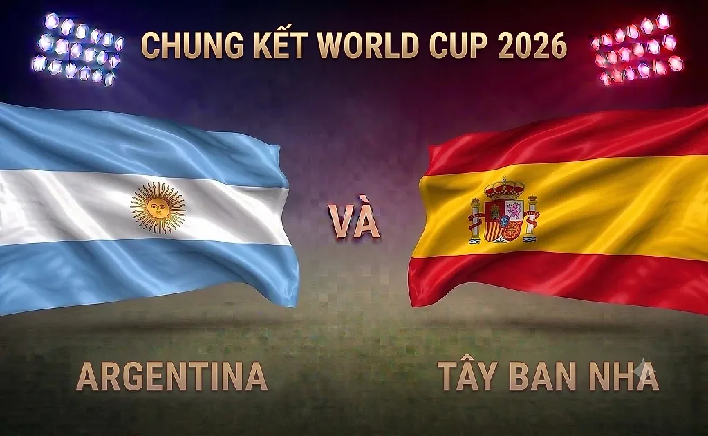 Chi tiết số liệu thống kê trận Argentina và Tây Ban Nha, chung kết World Cup 2026