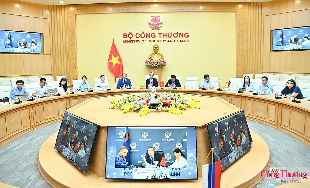 Thứ trưởng Nguyễn Hoàng Long làm việc trực tuyến với Bộ Năng lượng Liên bang Nga