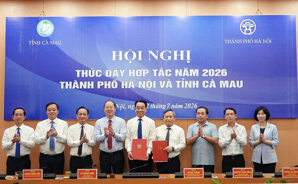 Hà Nội và Cà Mau thúc đẩy hợp tác toàn diện trên nhiều lĩnh vực