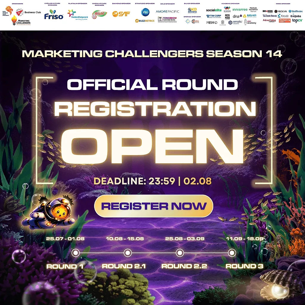 Marketing Challengers mùa 14 mở đăng ký, tìm kiếm tài năng marketing trẻ