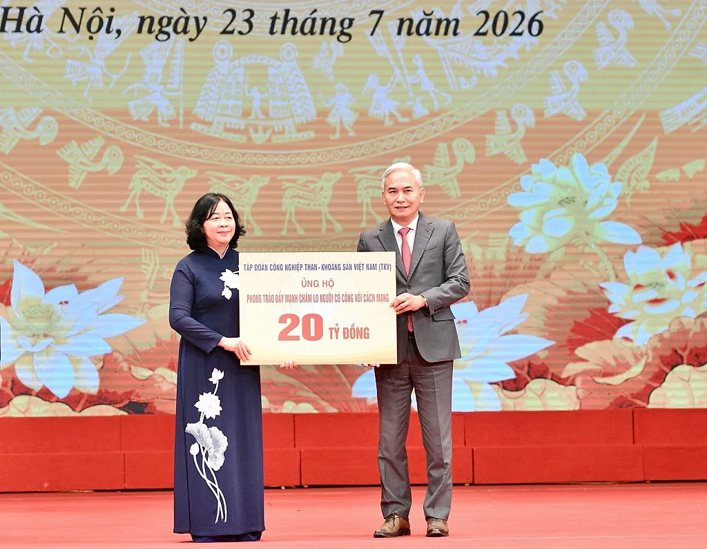 TKV ủng hộ 20 tỷ đồng chung tay chăm lo người có công với cách mạng