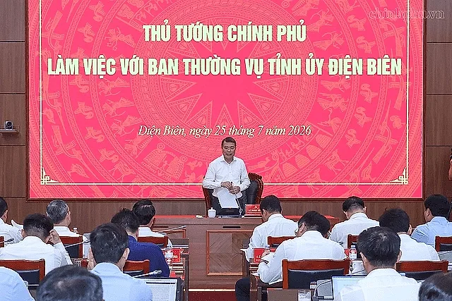 ‏Thủ tướng Ch‏‏ính phủ làm việc với Ban Thường vụ Tỉnh ủy Điện Biên‏