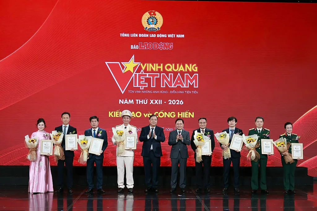 Vinh quang Việt Nam năm 2026: Lan tỏa tinh thần, khơi dậy khát vọng cống hiến