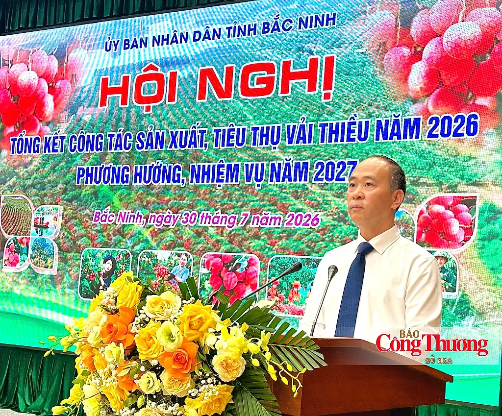Hơn 100 tấn vải thiều được tiêu thụ qua các sàn thương mại điện tử