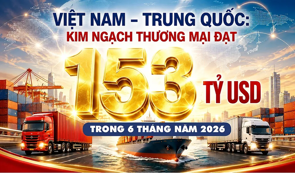 Infographic| Việt Nam - Trung Quốc: Kim ngạch thương mại đạt 153 tỷ USD