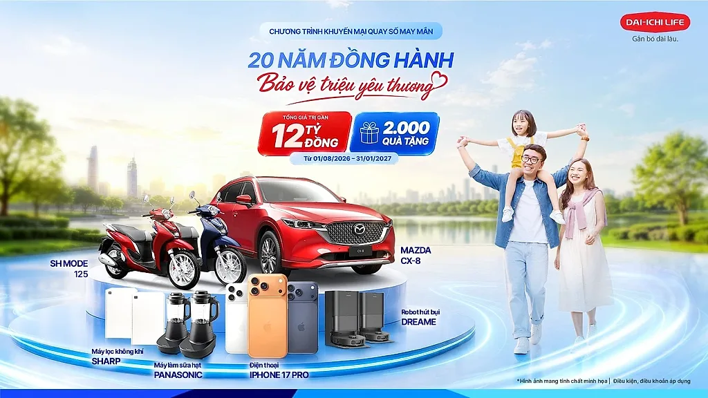 Dai-ichi Life Việt Nam triển khai chương trình khuyến mại tri ân khách hàng có tổng giá trị 12 tỷ đồng