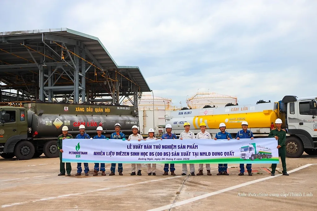 BSR xuất bán lô nhiên liệu Diesel sinh học B5 đầu tiên