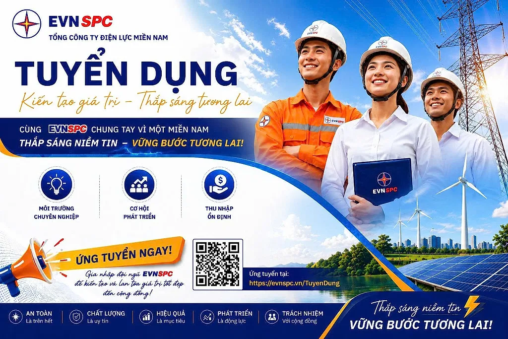 Tổng công ty Điện lực miền Nam tuyển dụng nhân sự