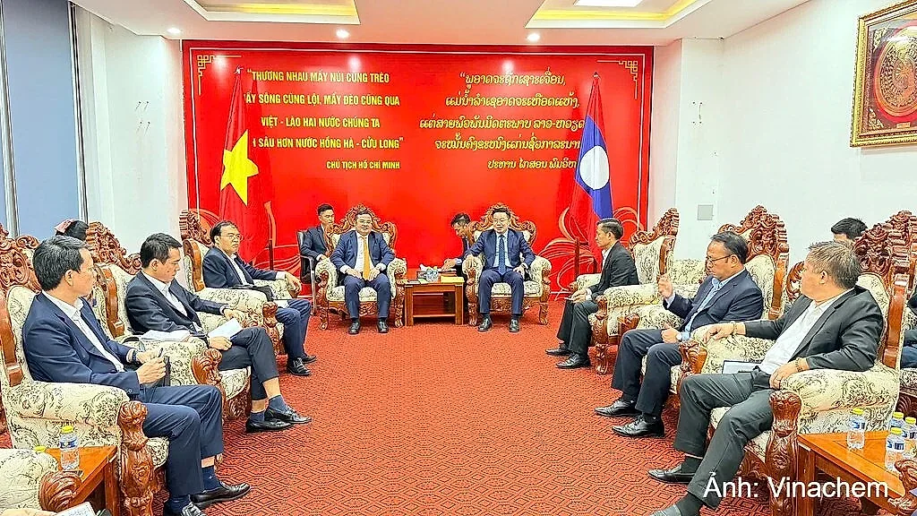 Vinachem tăng cường phối hợp với Lào, thúc đẩy dự án muối mỏ Kali