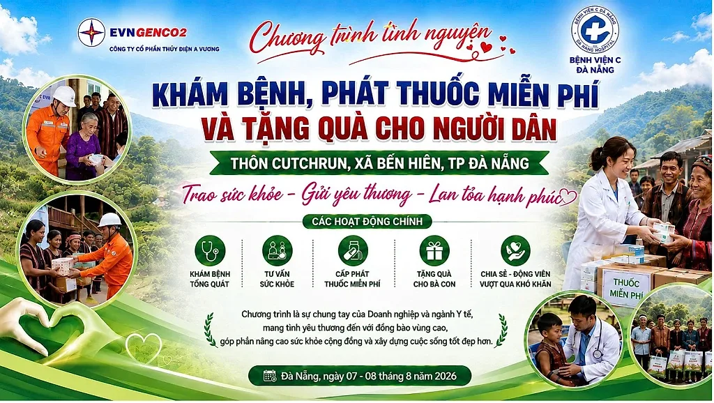 Thủy điện A Vương: Khám bệnh, trao quà cho người dân miền núi Đà Nẵng