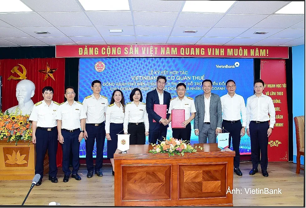 VietinBank ký kết hợp tác với Cục Thuế đồng hành cùng hộ kinh doanh