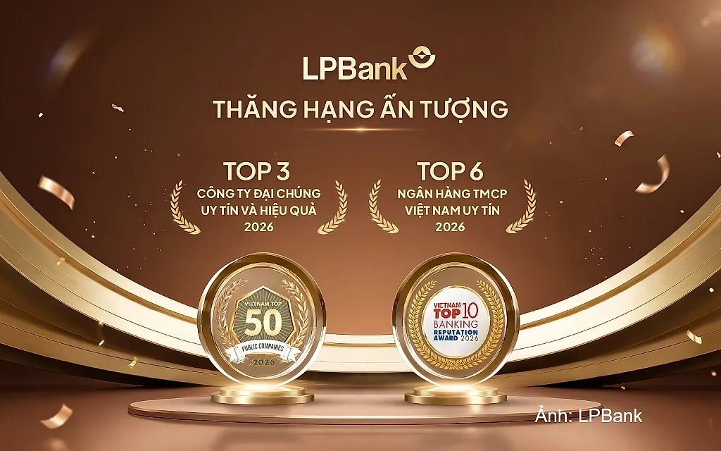 LPBank thăng hạng mạnh trên hai bảng xếp hạng uy tín hàng đầu Việt Nam