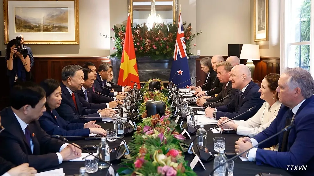 Tuyên bố chung Việt Nam - New Zealand nhân chuyến thăm cấp Nhà nước của Tổng Bí thư, Chủ tịch nước Tô Lâm tới New Zealand