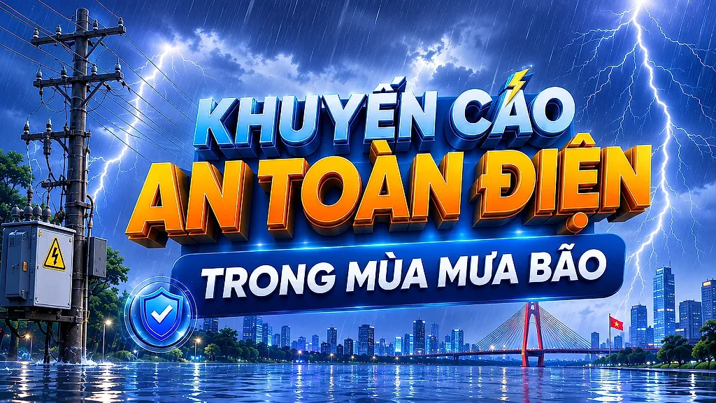 Infographic | Khuyến cáo an toàn điện trong mùa mưa bão