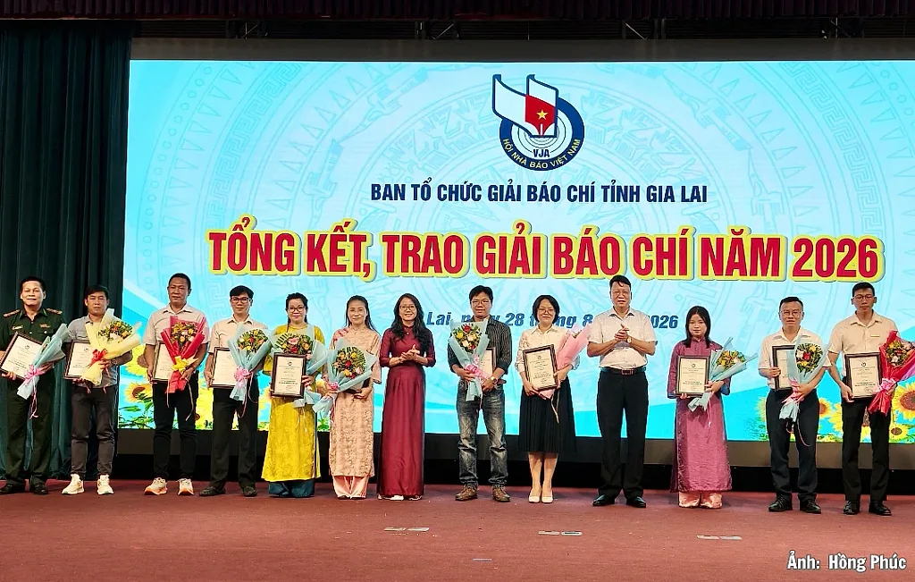Báo Công Thương đoạt giải Khuyến khích Giải Báo chí tỉnh Gia Lai 2026