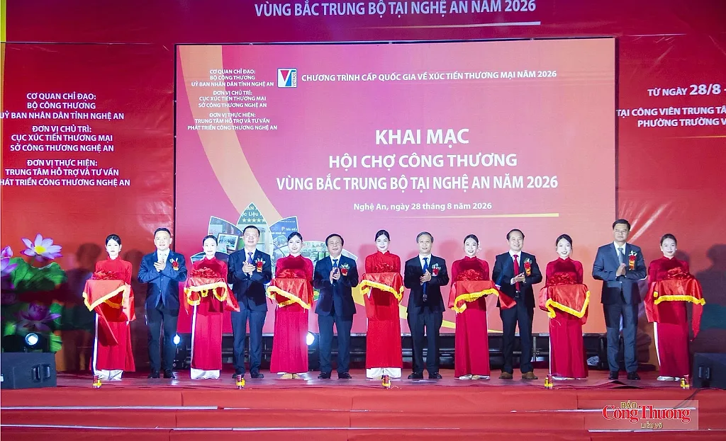 Khai mạc Hội chợ Công Thương vùng Bắc Trung Bộ tại Nghệ An năm 2026